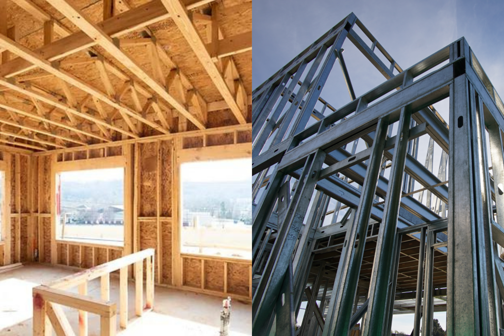 ¿Qué es mejor Steel Framing o Wood Framing? Construcción Steel